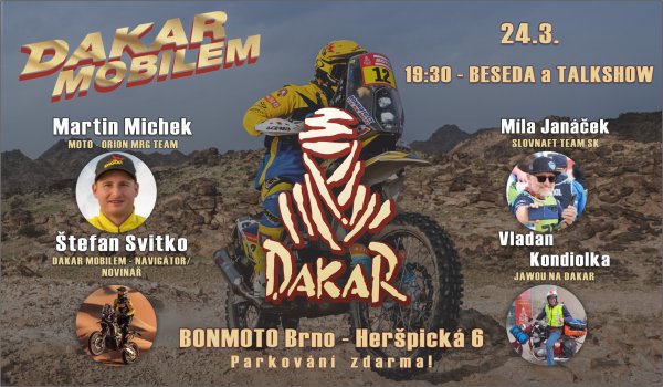 Dakar mobilem / To nejlepší z Dakaru na besedách