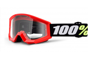 100% okuliare STRATA Mini detské red/clear