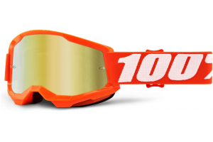 100% brýle STRATA 2 Jr Orange dětské mirror gold
