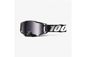 100% brýle ARMEGA Black silver/mirror