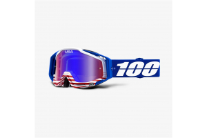 100% okuliare RACECRAFT Anthem mirror red / blue