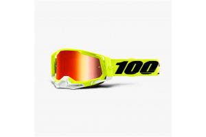 100% brýle RACECRAFT 2 Yellow mirror red