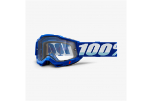 100% okuliare Accura 2 ENDURO MX Blue dual clear