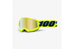 100% brýle ACCURI 2 Jr Fluo Yellow dětské mirror gold
