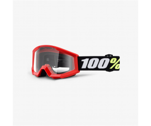 100% brýle STRATA Mini dětské red/clear
