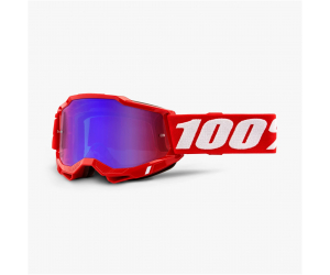 100% brýle ACCURI 2 Neon Red mirror red/blue