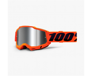 100% brýle ACCURI 2 Neon Orange silver flash