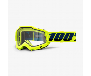 100% brýle ACCURI 2 ENDURO MX Fluo Yellow dual clear