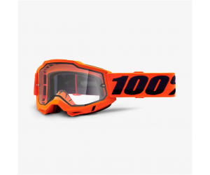 100% brýle ACCURI 2 ENDURO MX Neon Orange dual clear