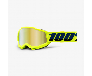 100% brýle ACCURI 2 Jr Fluo Yellow dětské mirror gold