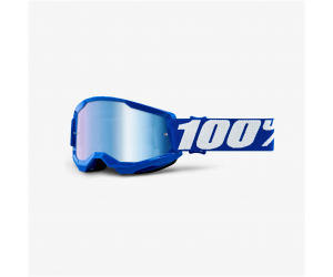 100% okuliare STRATA 2 Jr Blue detské mirror blue