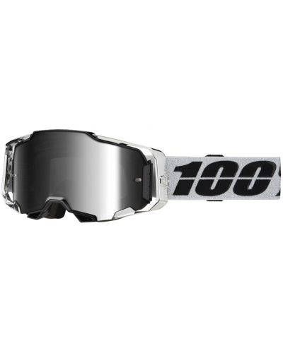 100% brýle ARMEGA Atac mirror silver