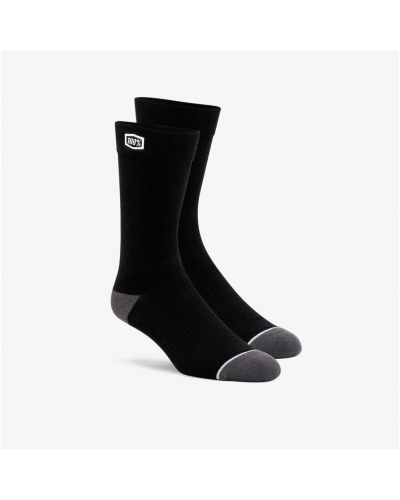 100% ponožky SOLID čierna