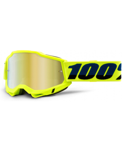 100% ACCURI 2 brýle žluté zrcadlové zlaté plexi