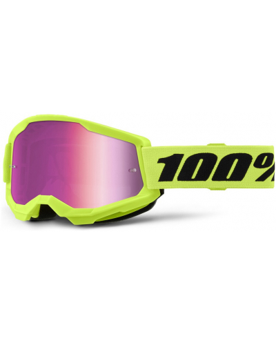 100% STRATA 2 NEW brýle Neon žluté růžové plexi