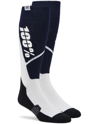 100% ponožky TORQUE MX modrá/biela