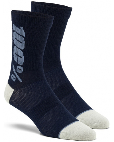 100% ponožky RYTHYM Merino Wool modrá