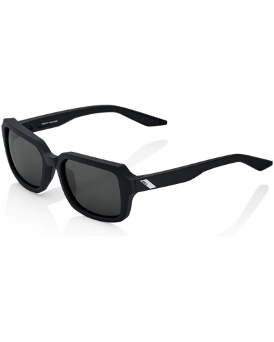 100% sluneční brýle RIDELEY Soft Tact Black šedé sklo