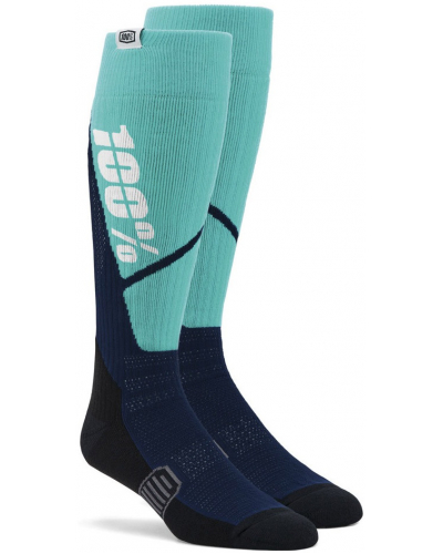 100% ponožky TORQUE MX sivá/modrá