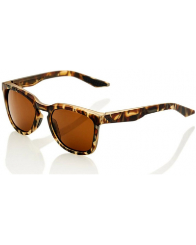 100% slnečné okuliare HUDSON Soft Tact Havana zafarbené bronzové sklá
