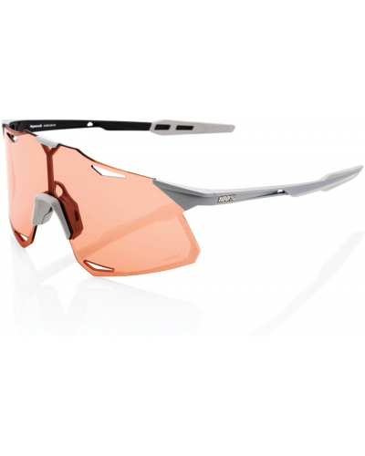 100% slnečné okuliare HYPERCRAFT Matte Stone Grey HIPER ružová sklo