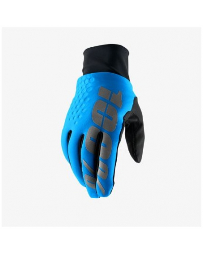 100% rukavice HYDROMATIC BRISKER blue / black