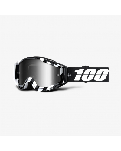 100% brýle RACECRAFT Alta mirror silver