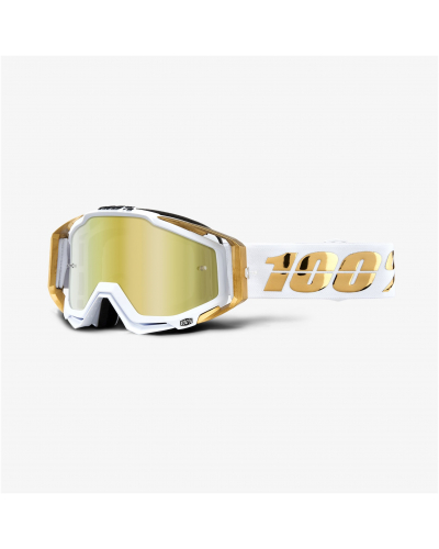 100% brýle RACECRAFT LTD mirror gold