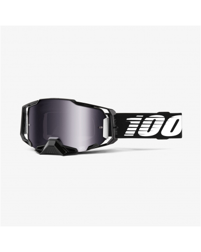 100% okuliare ARMEGA Black silver/mirror