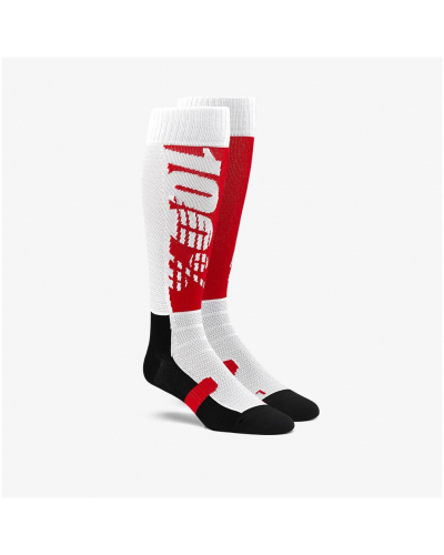 100% ponožky HI-SIDE red/black