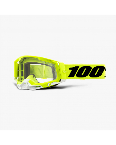100% brýle RACECRAFT 2 Yellow clear