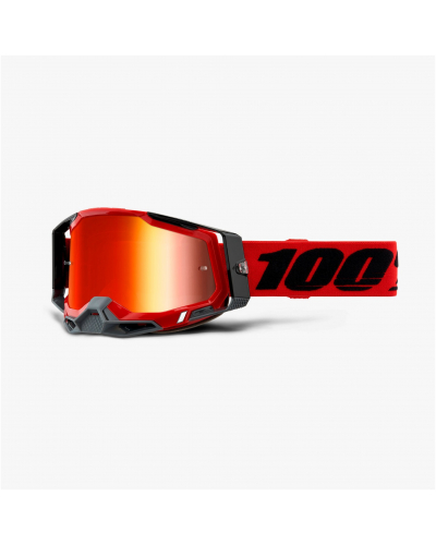 100% brýle RACECRAFT 2 Red mirror red
