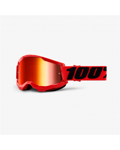 100% okuliare STRATA 2 Red mirror red