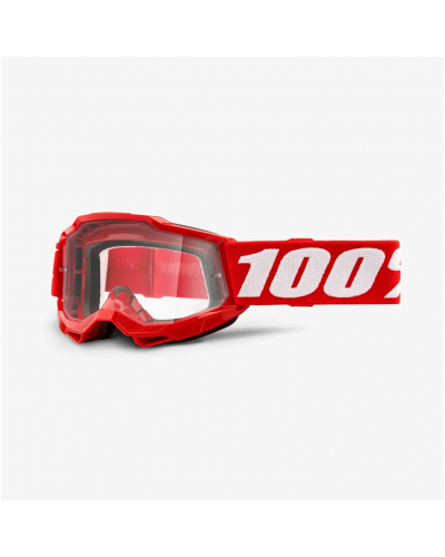 100% brýle ACCURI 2 Jr Neon Red dětské clear