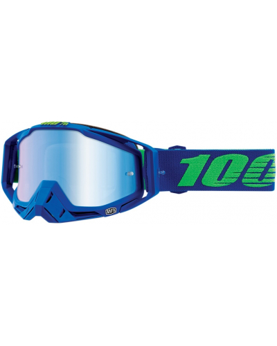100% brýle RACECRAFT Dreamflow mirror blue