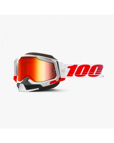 100% brýle RACECRAFT 2 Snow St-Kith mirror red
