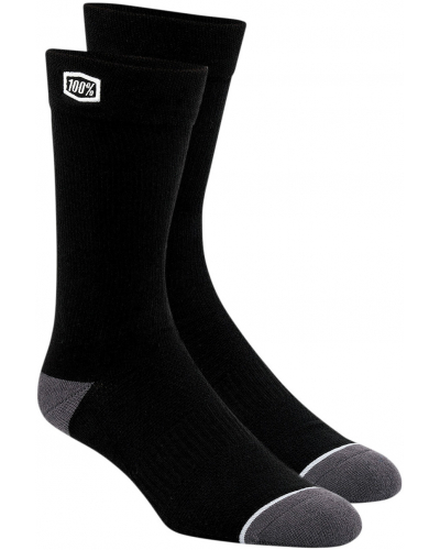 100% ponožky SOLID black