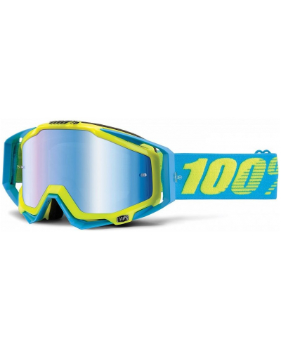 100% okuliare RACECRAFT Barbados mirror / blue