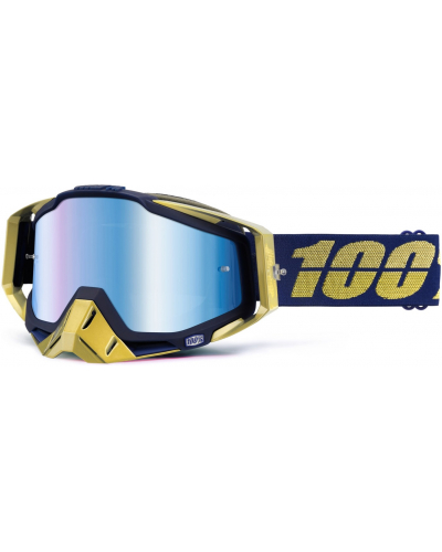 100% brýle RACECRAFT Renaissance mirror/blue