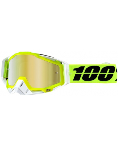 100% brýle RACECRAFT Solar mirror/gold