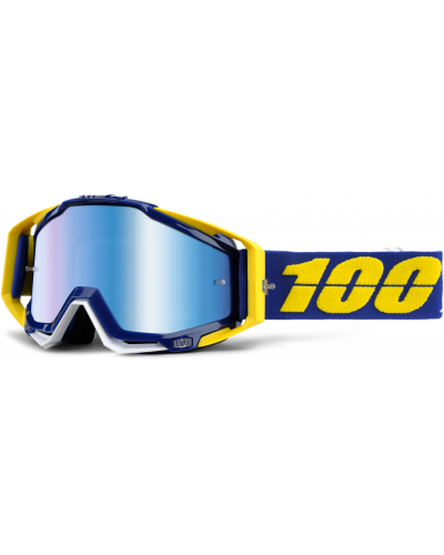 100% brýle RACECRAFT Lindstrom mirror/blue
