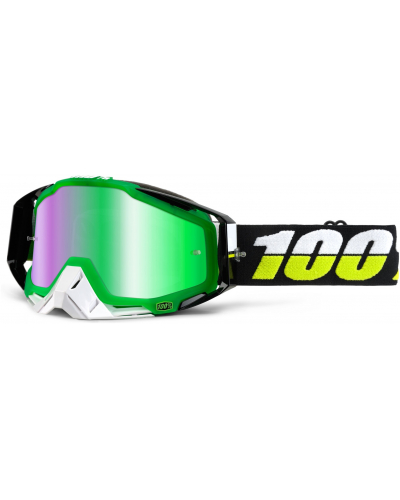 100% brýle RACECRAFT Simbad mirror/green