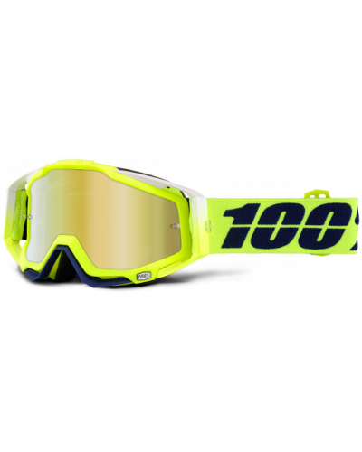 100% brýle RACECRAFT Tanaka mirror/gold