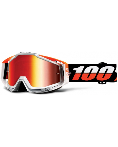 100% brýle RACECRAFT Ultrasonic mirror/red