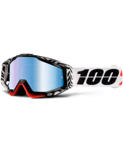 100% brýle RACECRAFT Zoolander mirror/blue