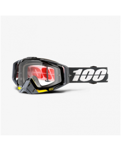 100% brýle RACECRAFT Fortis mirror clear