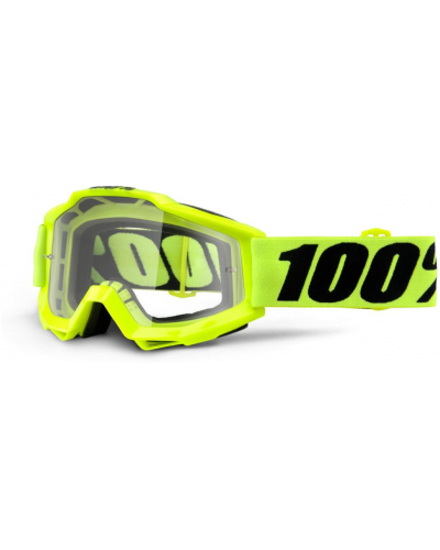 100% brýle ACCURI Fluo Yellow clear