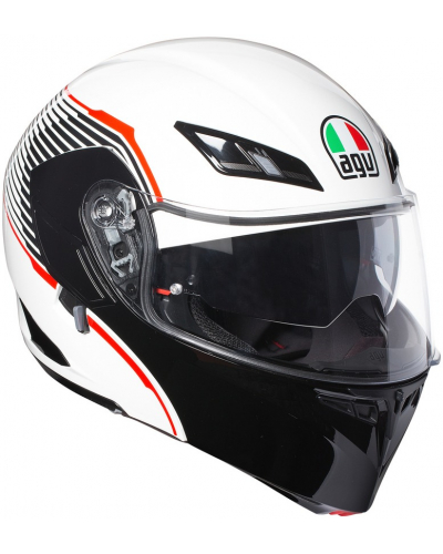 AGV přilba COMPACT ST Vermont white/black/red