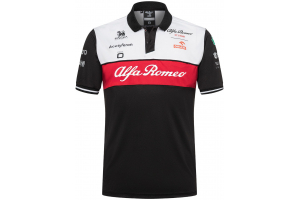 ALFA ROMEO polo tričko F1 TEAM 22 black/white/red