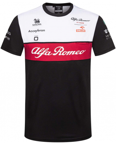 ALFA ROMEO tričko F1 TEAM 22 black/white/red